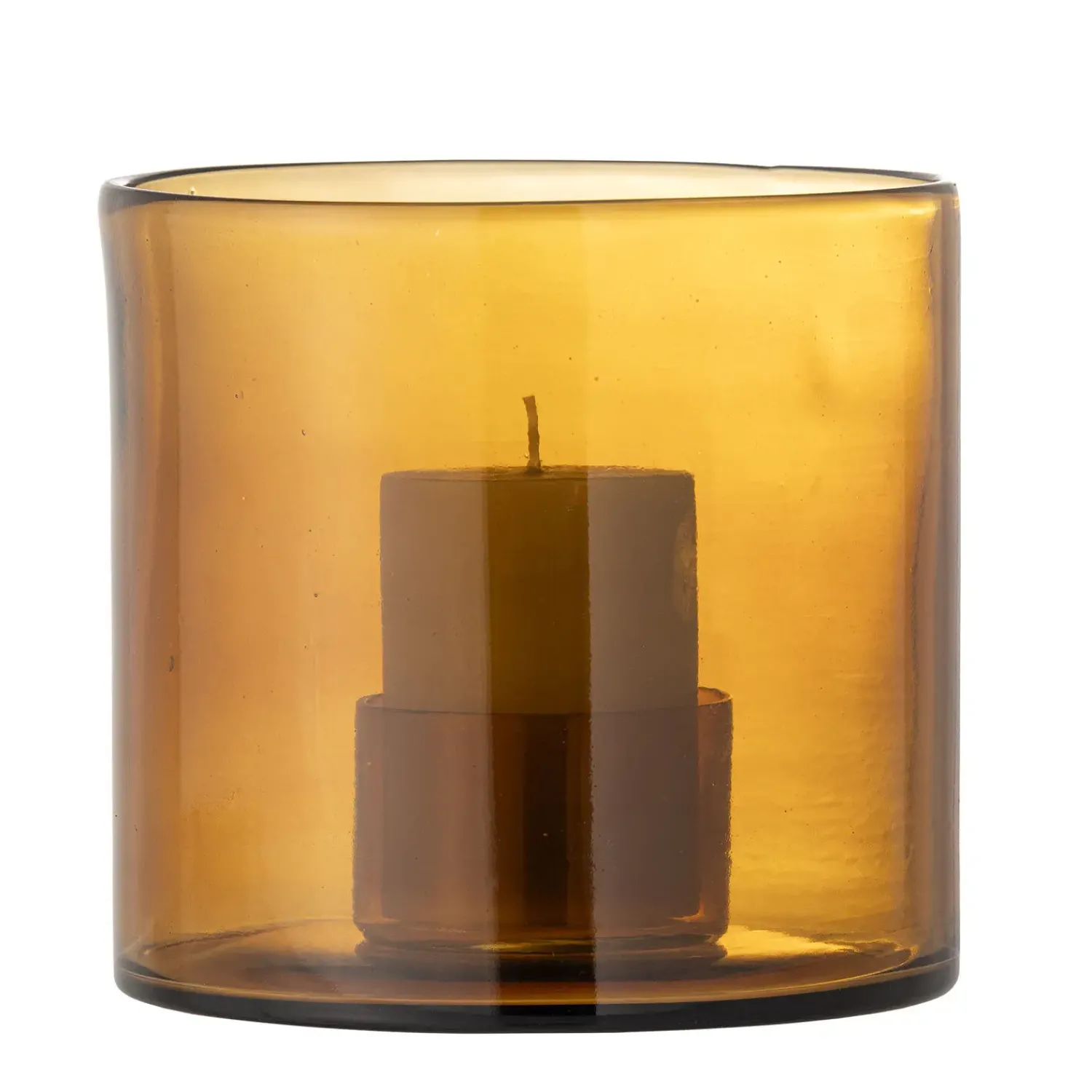 Online Bloomingville - Kahlah Lysestage, Brun, Genanvendt Glas