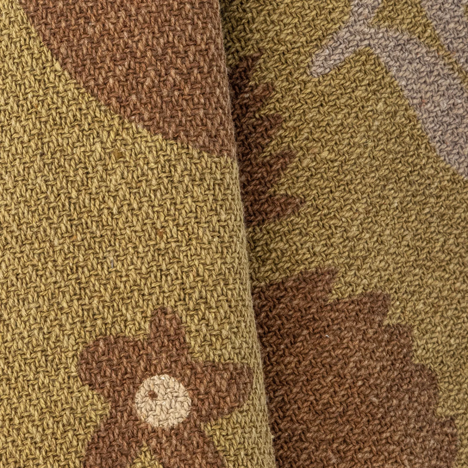 Clearance Bloomingville - Lark Plaid, Gul, Genanvendt Bomuld