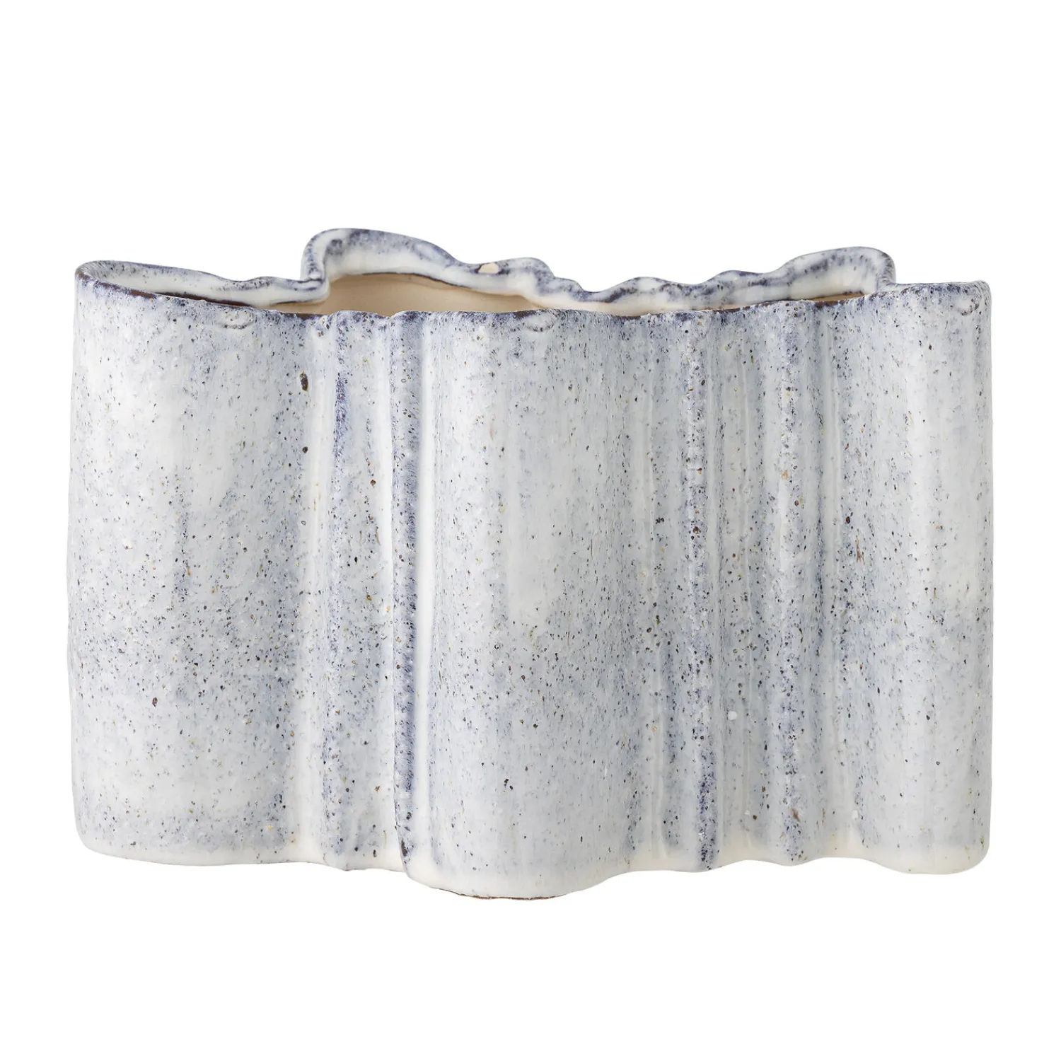 New Bloomingville - Lindae Vase, Blå, Stentøj
