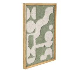 Sale Bloomingville - Longton Vægdekoration, Grøn, Uld, 66x46 cm