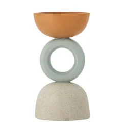 Sale Bloomingville - Loretta Lysestage, Orange, Polyresin
