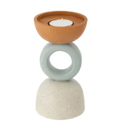Sale Bloomingville - Loretta Lysestage, Orange, Polyresin
