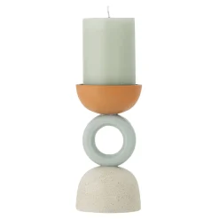 Sale Bloomingville - Loretta Lysestage, Orange, Polyresin