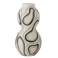 New Bloomingville - Nicola Vase, Sort, Stentøj