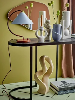 Clearance Bloomingville - Norbert Vase, Blå, Stentøj