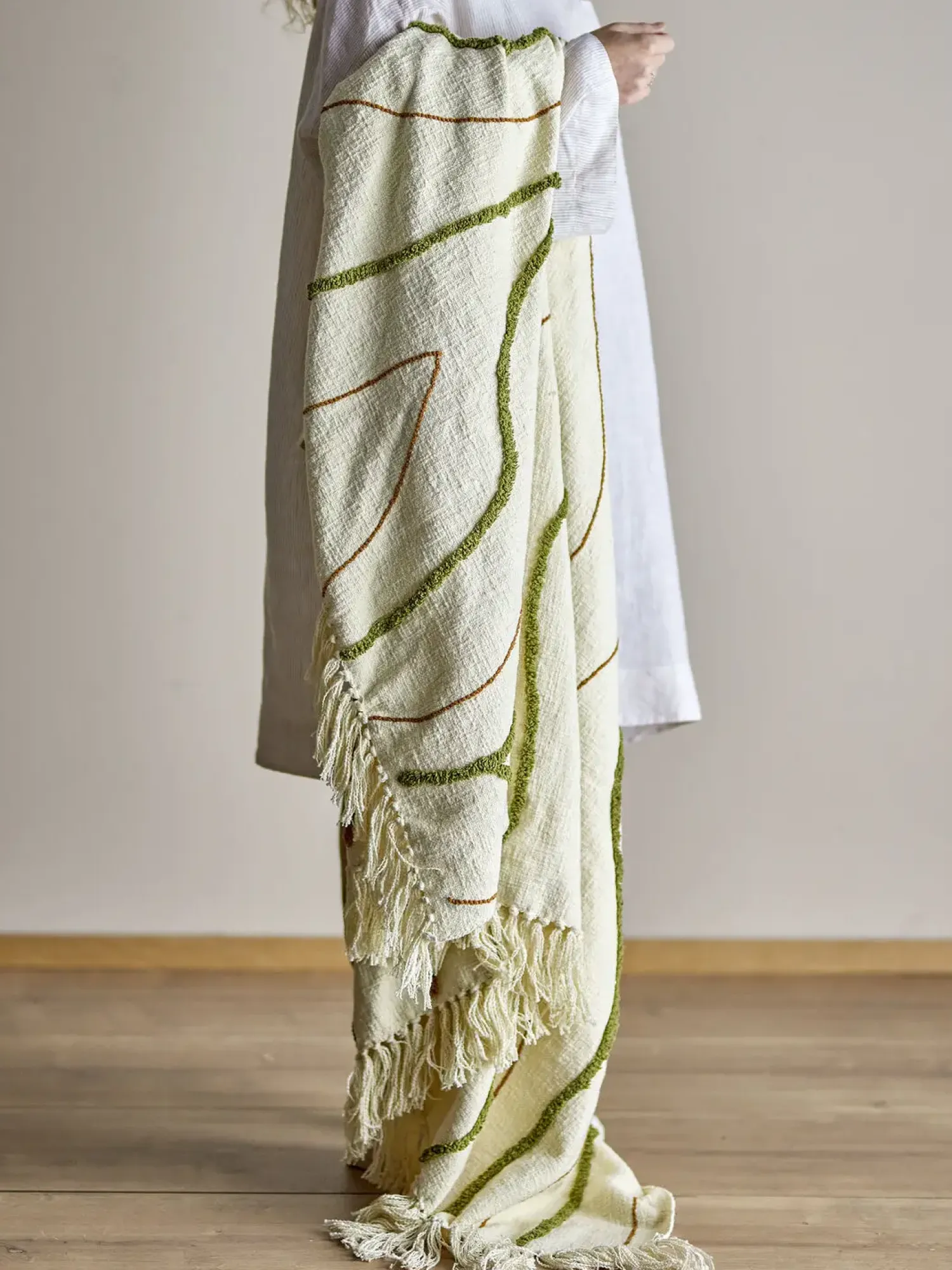 Online Bloomingville - Osasio Plaid, Grøn, Bomuld