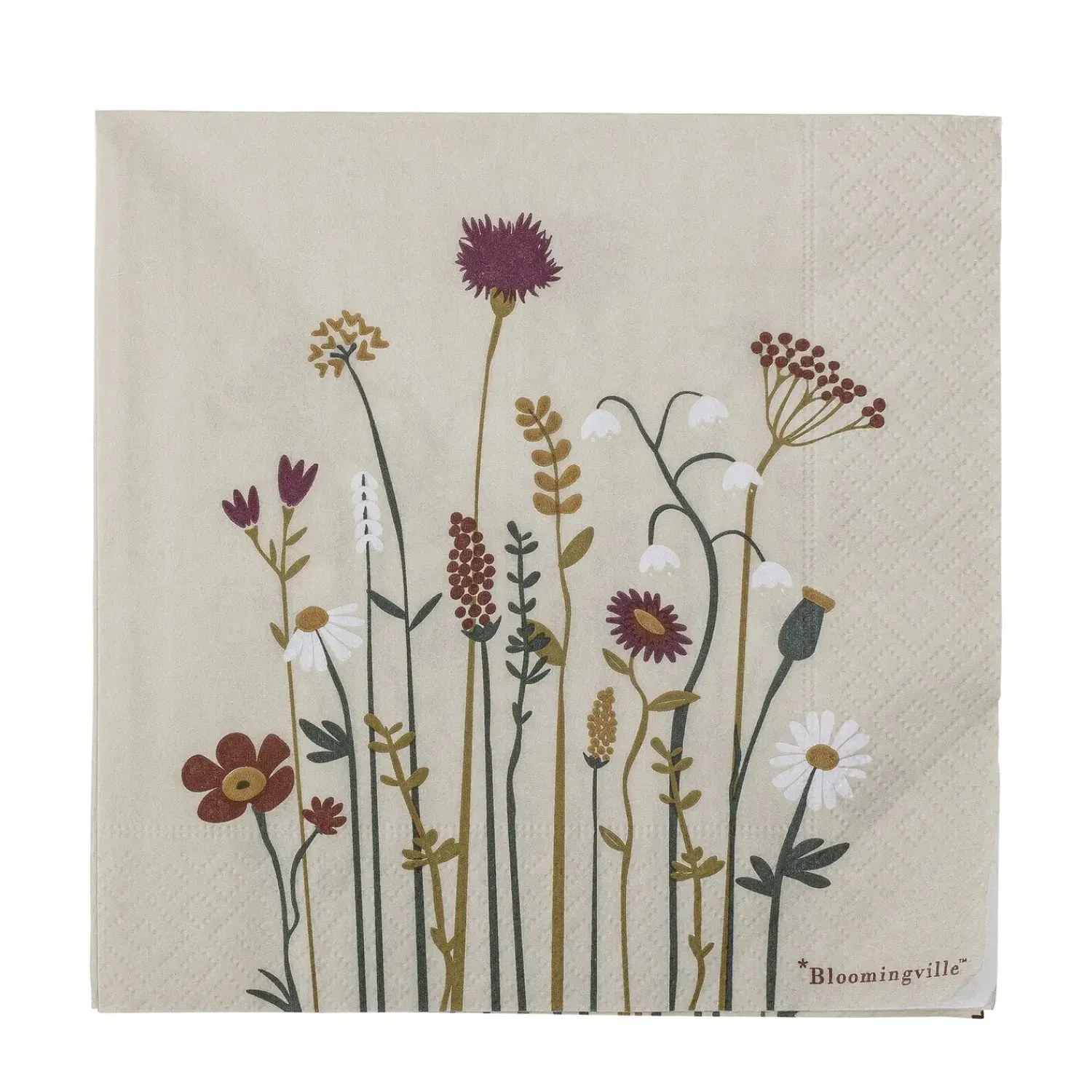 Outlet Bloomingville - Paige Serviet, Natur, FSC Mix, Papir, 20 styk
