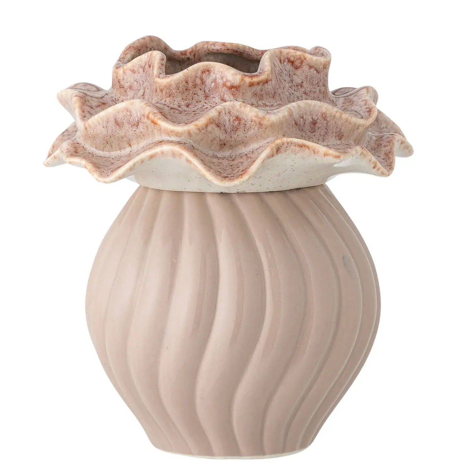 Clearance Bloomingville - Petalia Vase, Rosa, Stentøj