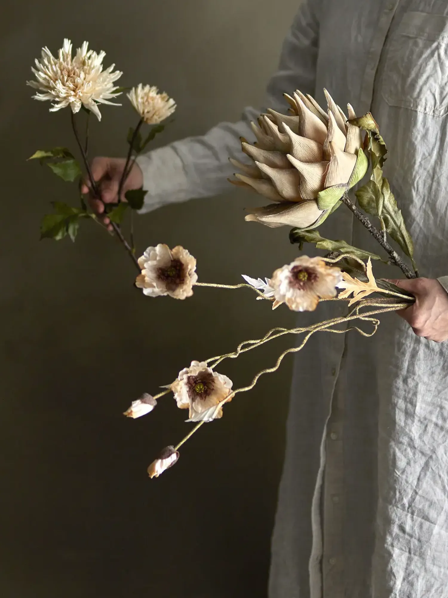 Outlet Bloomingville - Poppy Kunstig stilk - Natur