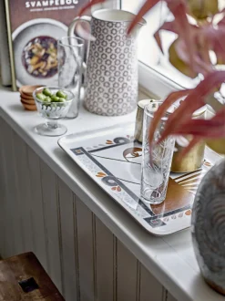 New Bloomingville - Rika Skål, Klar, Genanvendt Glas