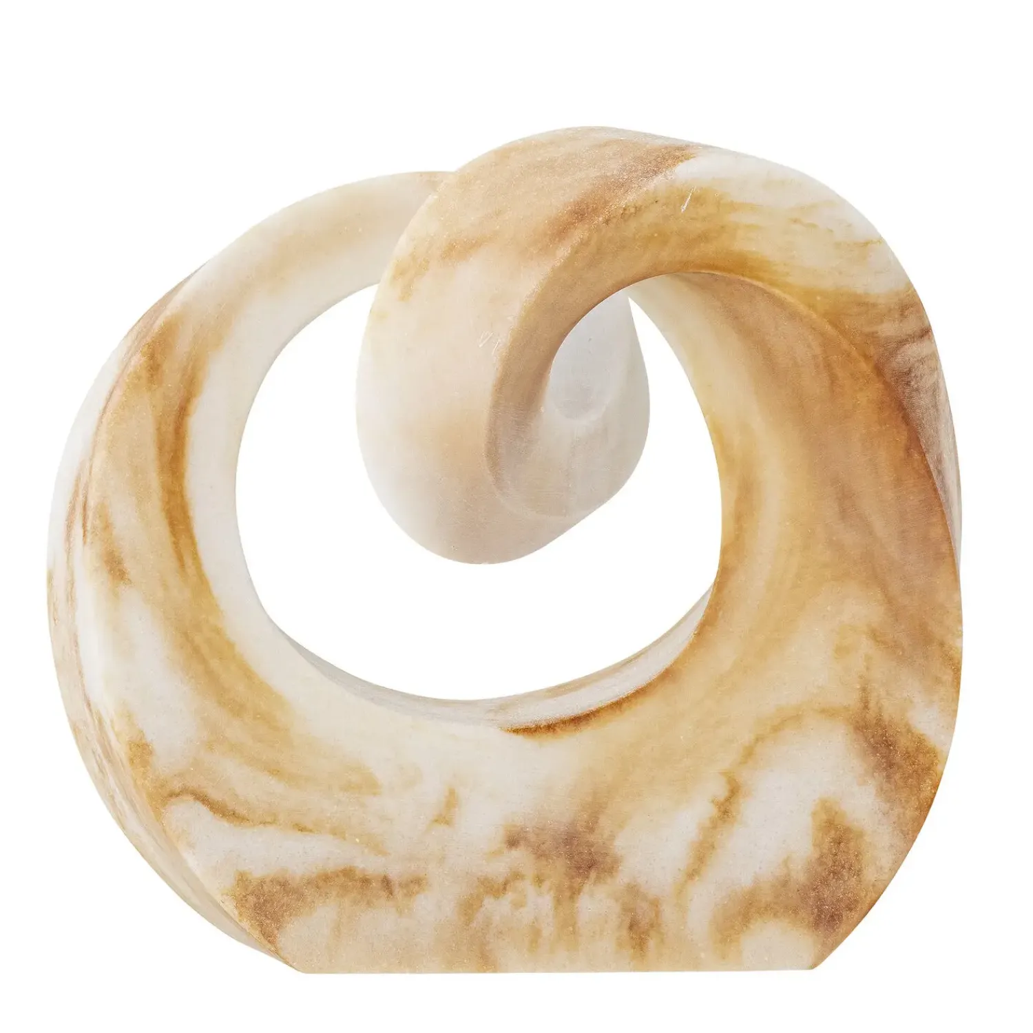 Clearance Bloomingville - Swirl Deko, Brun, Polyresin