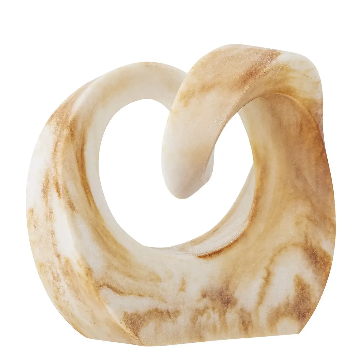 Clearance Bloomingville - Swirl Deko, Brun, Polyresin