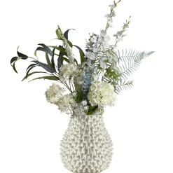 Clearance Bloomingville - Symphonie Kunstig Buket - Hvid, Plastik