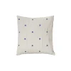 Outlet Broste Copenhagen - Pudebetræk - Tove - Baja Blue - W60 x L60 cm