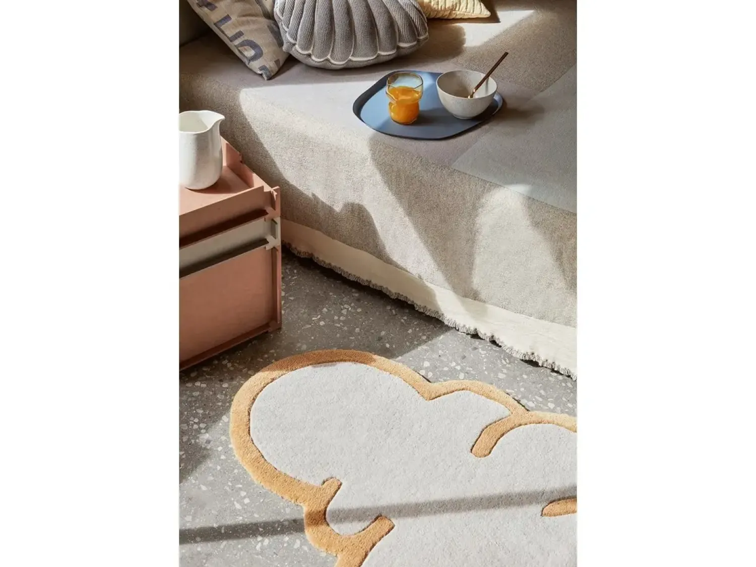 Online Broste Copenhagen - Sengetæppe - Karla - Warm Beige - W240 x L260 cm