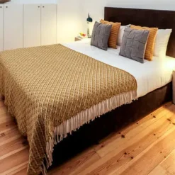 Clearance Burel Factory - Noor plaid/tæppe - Taupe - 180x130 cm
