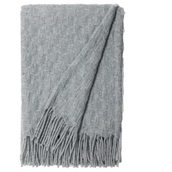 Sale Burel Factory - Pied de Coq - Plaid/tæppe - Lysegrå