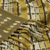 Burel Factory - Plaid - Deco - Grøn og gult mønster - 180 x 130 cm