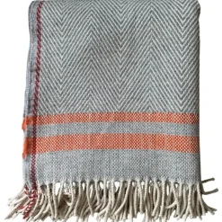 Outlet Burel Factory - Plaid - Guardia - Lys grå - 180 x 130 cm
