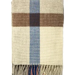 Hot Burel Factory - Plaid - Waffle - Multicolor/Army - 180 x 130 cm
