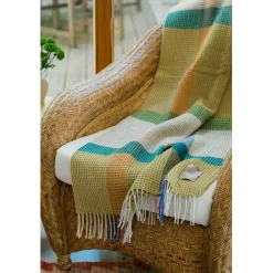 Hot Burel Factory - Plaid - Waffle - Multicolor/Army - 180 x 130 cm