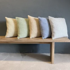 Clearance Burel Factory - Visual Pudebetræk - Lys grøn - 45x45 cm