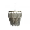 Outlet Chic Antique - Lampe med metal dekoration - antique messing - Ø47