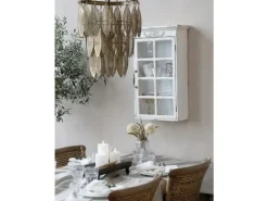 Outlet Chic Antique - Lampe med metal dekoration - antique messing - Ø47
