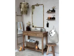 New Chic Antique - Lampe med metal dekoration - antique messing - Ø37,5