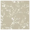 Chic Antique - Serviet - Blomster - 16x16 cm - Lys Latte