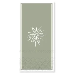 Best Chic Antique - Serviet - Blomst - 20x10 cm - Verte