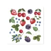 Best Chic Antique - Serviet - Vilde bær - 16x16 cm - Hvid