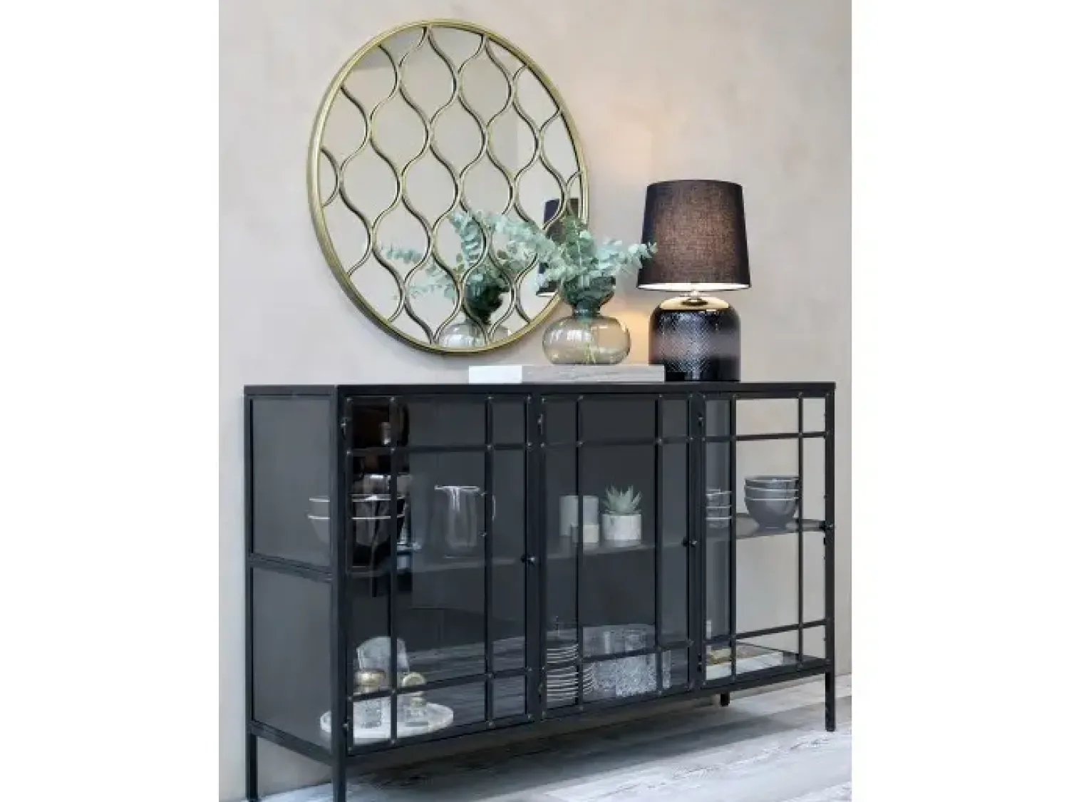 Sale Chic Antique - Spejl med dekor - Ø 85 cm