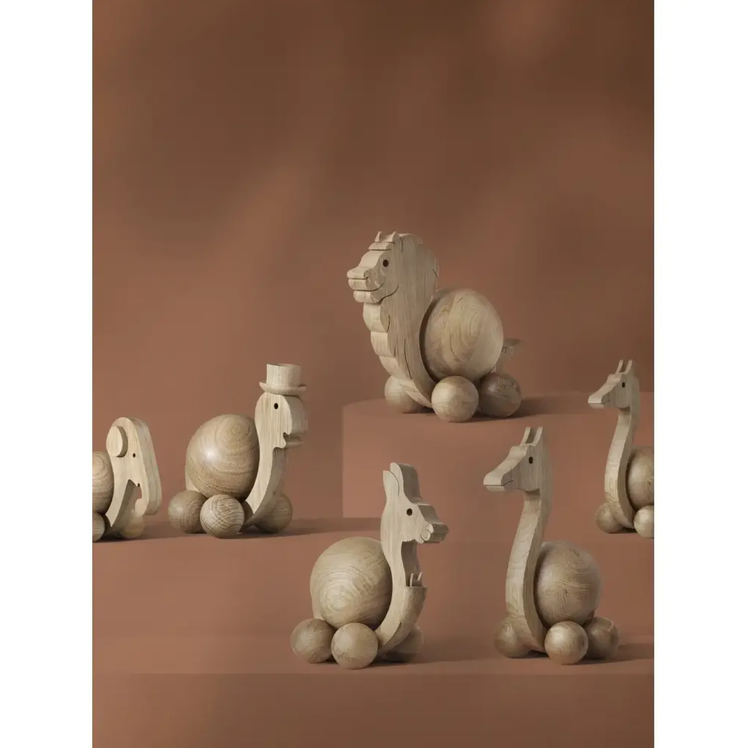 Sale ChiCura - Træfigur - Spinning Lion - Medium