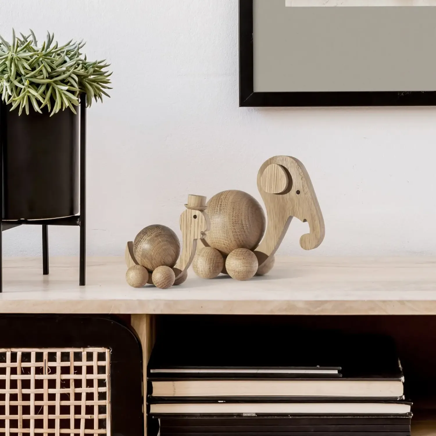 Online ChiCura - Wooden Figure, Medium Spinning Turtle