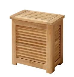 Hot Cinas - Opbevaringsboks m. jalousi, lille, teak