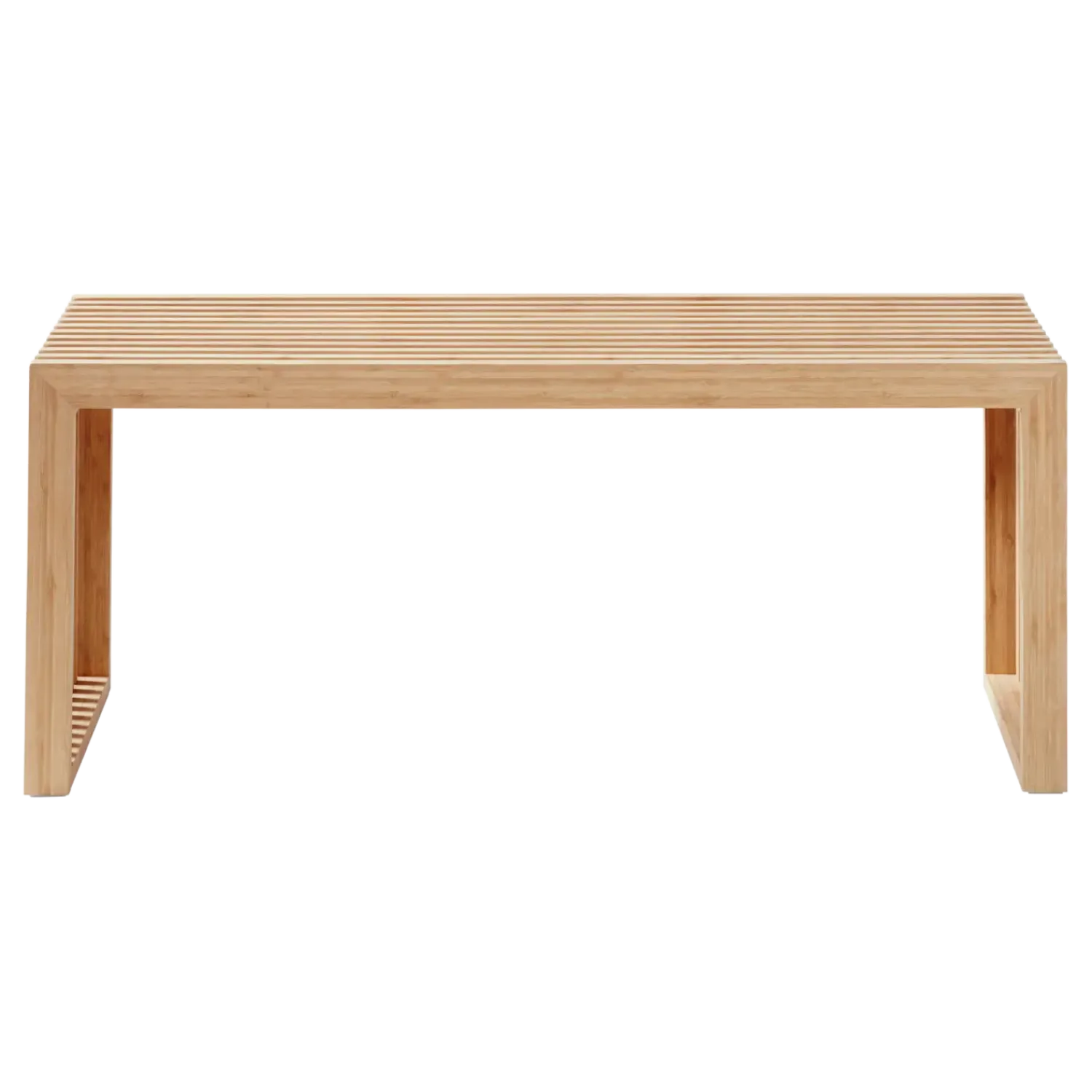 Online Cinas - Rib bænk 104x35cm bambus