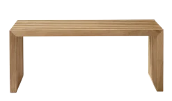 Cinas - Rib bænk 104x35cm teak