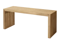 Cinas - Rib bænk 104x35cm teak