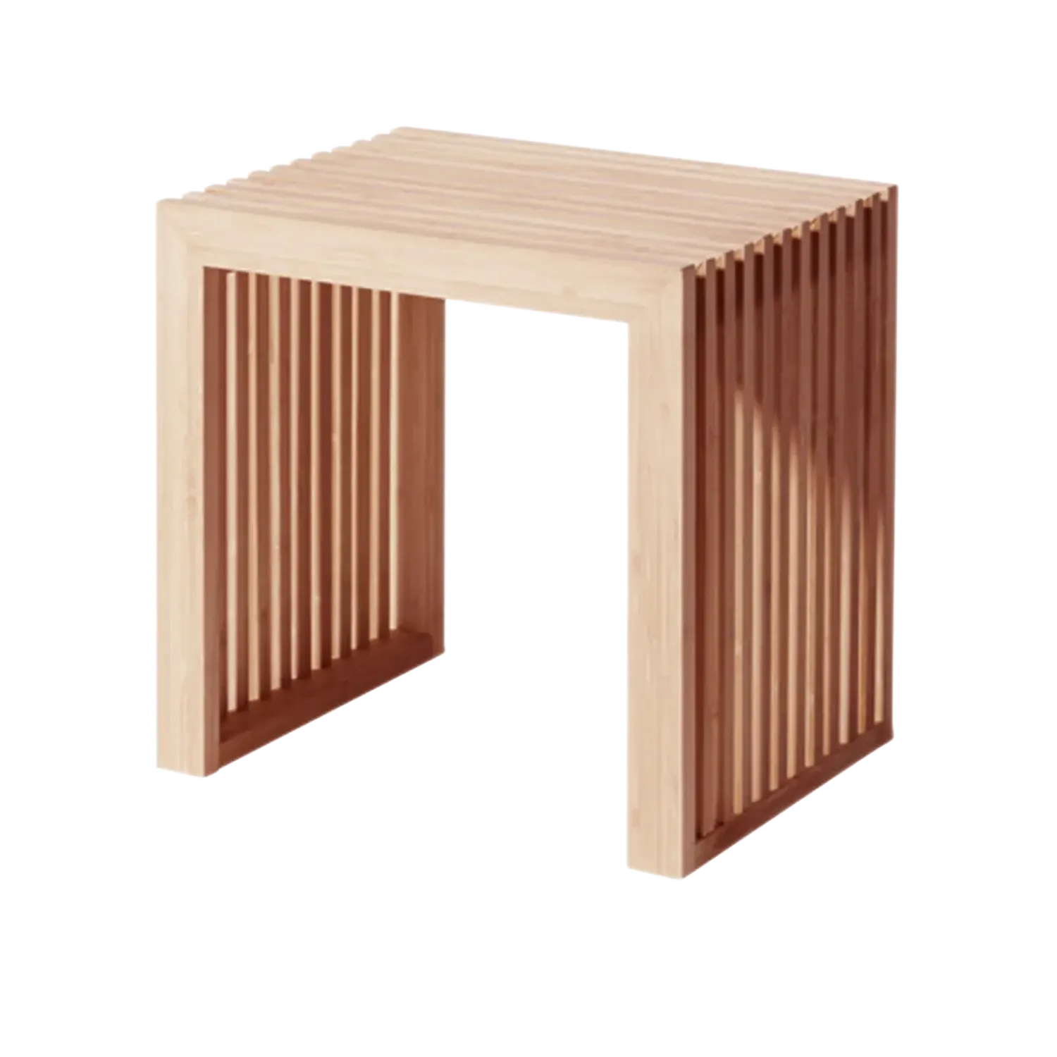 New Cinas - Rib skammel 45x35cm bambus