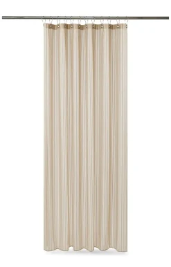 Compliments - Badeforhæng - Lines shower curtain w/eyelets 220 cm - Linen
