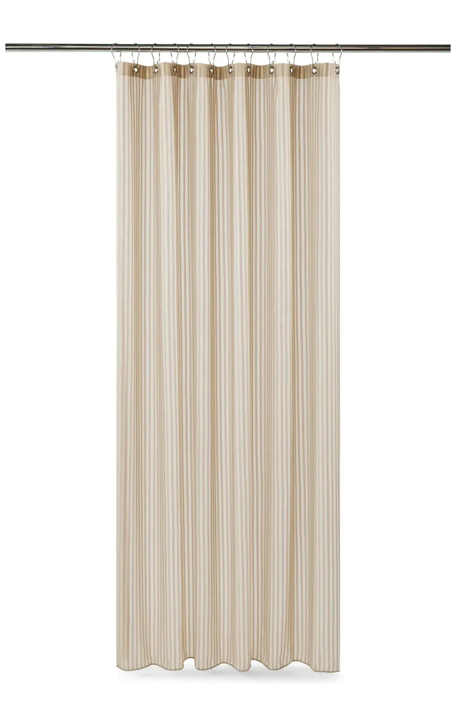 Compliments - Badeforhæng - Lines shower curtain w/eyelets 220 cm - Linen