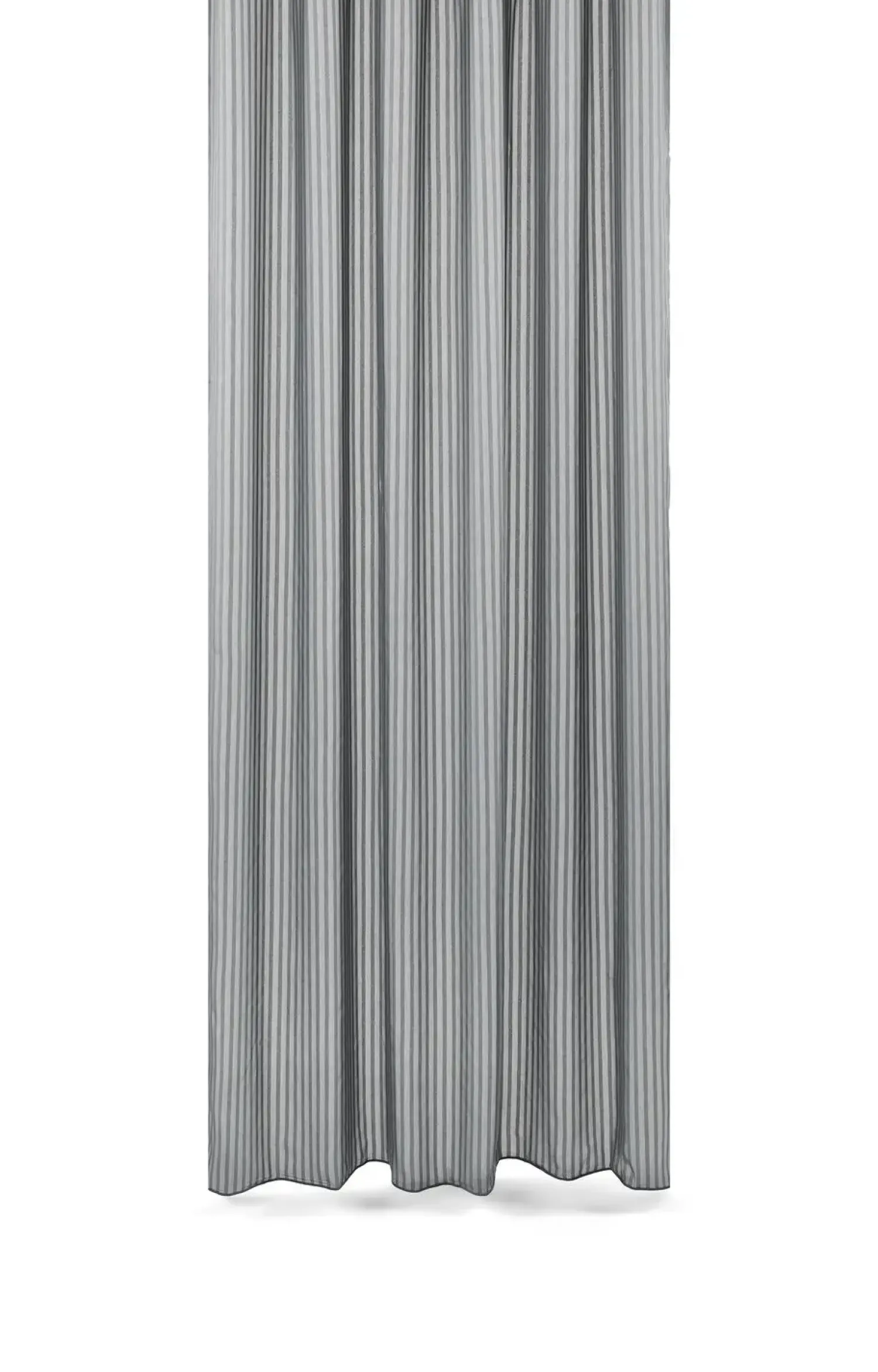 Online Compliments - Badeforhæng - Lines shower curtain w/tape 220 cm - Grå