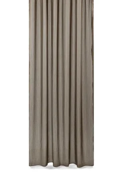 New Compliments - Badeforhæng - Lines shower curtain w/tape 220 cm - Brun