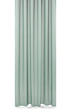 Best Compliments - Badeforhæng - Lines shower curtain w/tape 220 cm - Støvet grøn