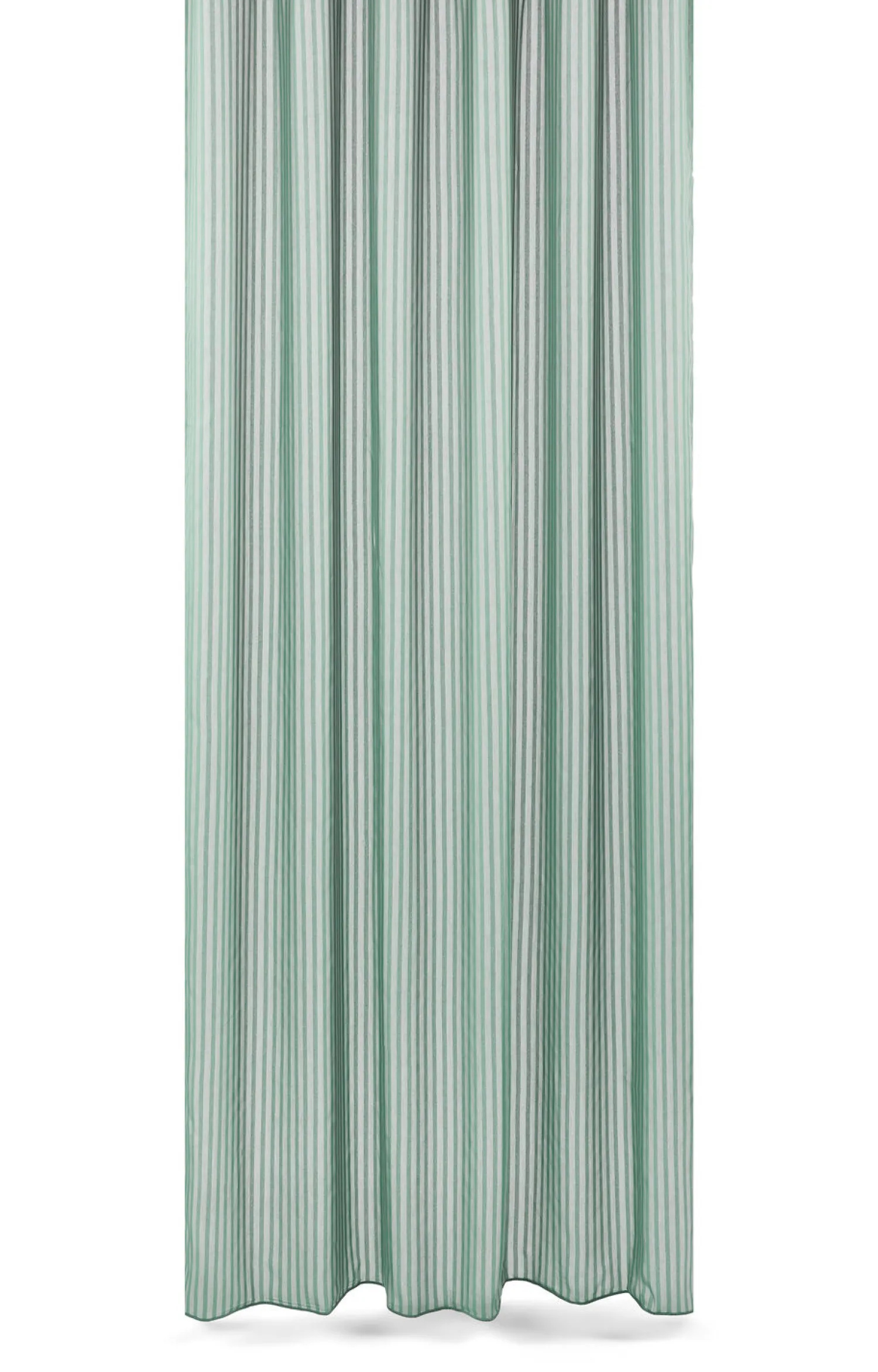 Best Compliments - Badeforhæng - Lines shower curtain w/tape 220 cm - Støvet grøn