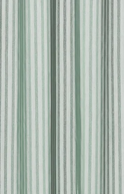 Best Compliments - Badeforhæng - Lines shower curtain w/tape 220 cm - Støvet grøn