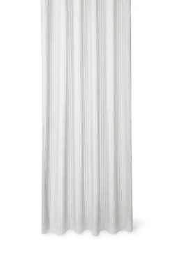 New Compliments - Badeforhæng - Lines shower curtain w/tape 200 cm - Lys grå