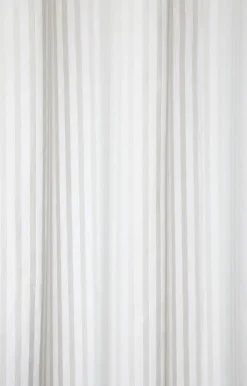 New Compliments - Badeforhæng - Lines shower curtain w/tape 200 cm - Lys grå