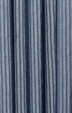 New Compliments - Badeforhæng - Lines shower curtain w/tape 200 cm - Mørk blå